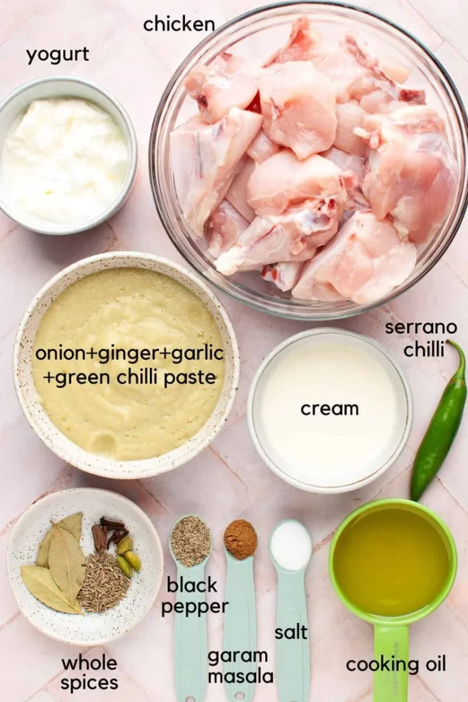 Special Pakistani Chicken White Karahi Recipe 2 Chicken White Karahi ingredients image